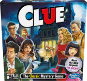 Playzokids Hasbro Clue game box showing colorful game pieces and classic mystery game design on the front.