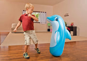 Colorful Intex 3-D Bop Bag inflatable tiger toy in multi-color with playful design, perfect for kids' indoor and outdoor play.