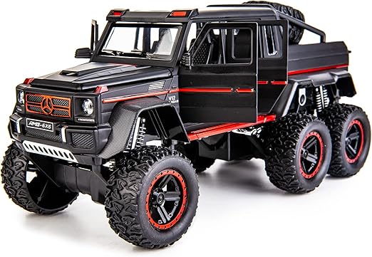 Playzo 1:20 scale Mercedes Benz AMG G63 6X6 off-road SUV diecast model with alloy metal construction and detailed design.