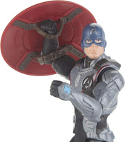 Captain America Marvel Avengers Endgame team suit action figure by Hasbro, 6-inch toy with detailed costume and shield.