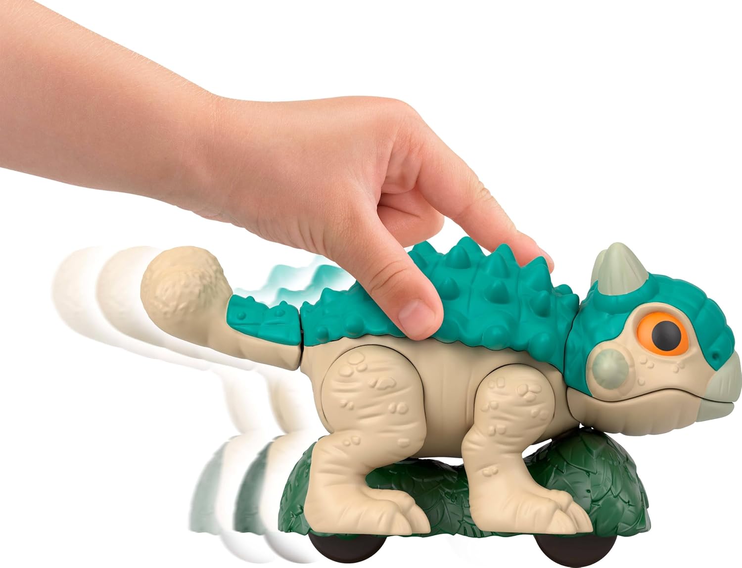 Jurassic World Ankylosaurus toy figure with detailed armored body and tail, realistic features for dinosaur enthusiasts.