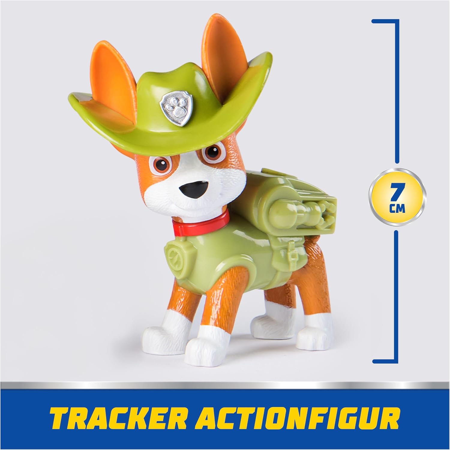 Spin Master PAW Patrol Jungle Jeep toy with Tracker figure, featuring vibrant jungle-themed vehicle and character for kids' play.