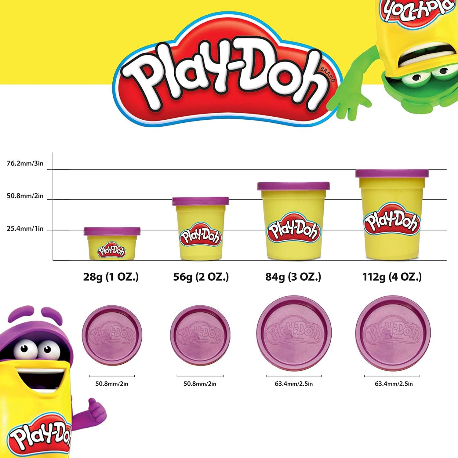 Play-Doh modeling compound starter kit with 8 rainbow-colored tubs of toy modeling clay by Hasbro, ideal for creative play.