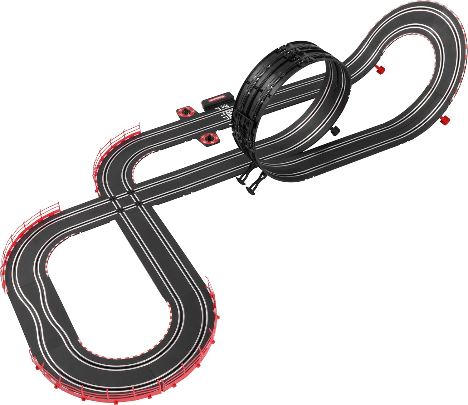 Carrera GO!!! Chase 'n Race Track Set toy with colorful race cars and track pieces for kids' racing fun.