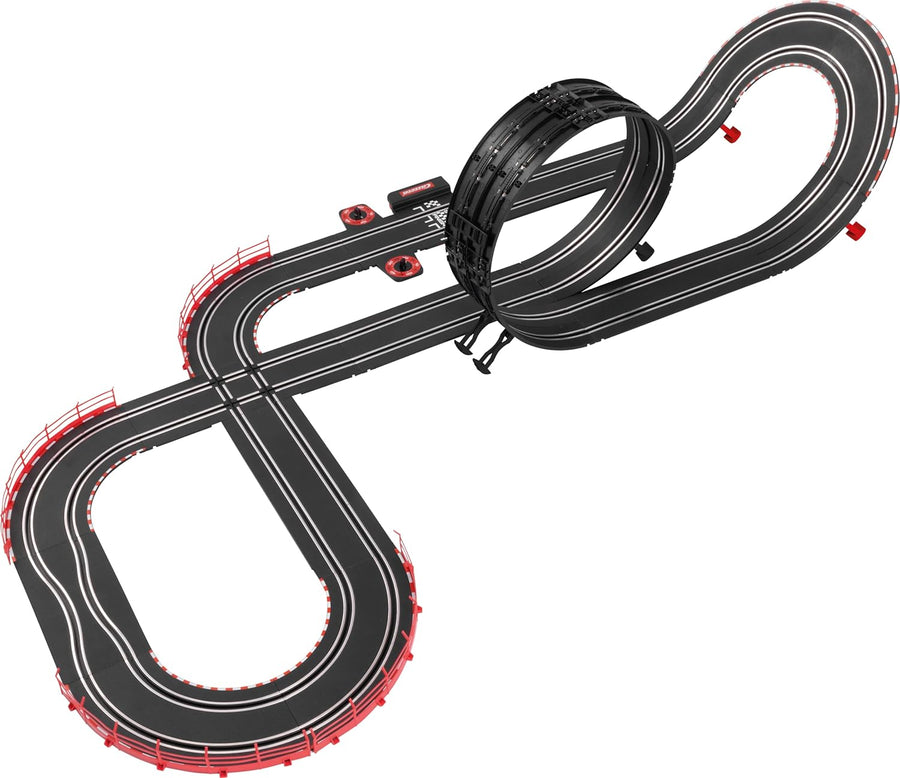 Carrera GO!!! Chase 'n Race Track Set toy with colorful race cars and track pieces for kids' racing fun.