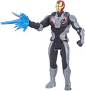 Marvel Avengers Endgame Iron Man 6-scale action figure by Hasbro, detailed toy with suit and weapon accessories.