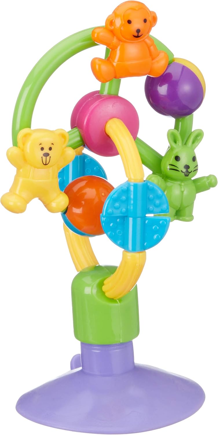Colorful Tanny Kids Animal Carousel with rotating animal figures and decorative lights, perfect for children's bedrooms.