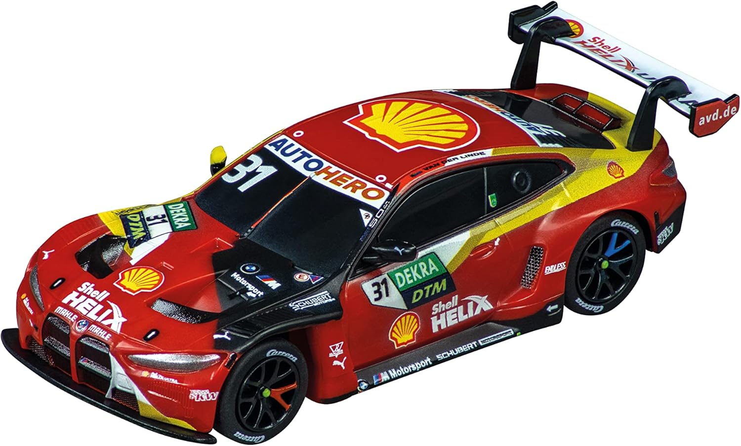 Carrera high-speed digital race track toy with colorful race cars on a detailed track setup for kids and enthusiasts.