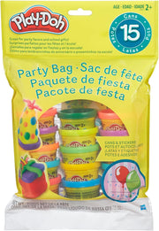 Colorful Play-Doh Party Bag with 15 mini cans by Hasbro, ideal for kids' party favors and creative play.