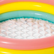 Playzokids Intex Sunset Glow Baby Pool with colorful, inflatable design suitable for young children to play and cool off.