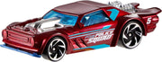 Hot Wheels toy car track set with starter pack, featuring colorful plastic tracks and a 1:64 scale car for creative racing fun.