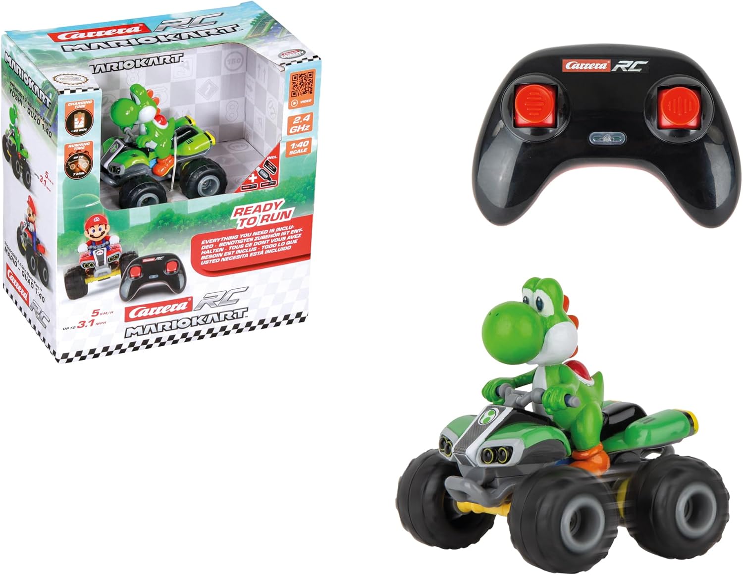 Carrera RC MARIO KART YOSHI QUAD 1:40