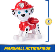 Paw Patrol Marshall fire truck toy with Marshall figure from Spin Master, featuring detailed rescue vehicle and character.