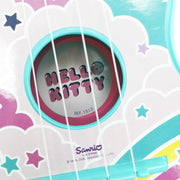 Hello Kitty 4-string toy guitar from Generic, featuring a colorful Hello Kitty design and plastic construction.