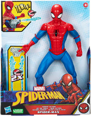13-inch Marvel Spider-Man kids action figure by Hasbro featuring Spider-Man in a dynamic pose with detailed costume.