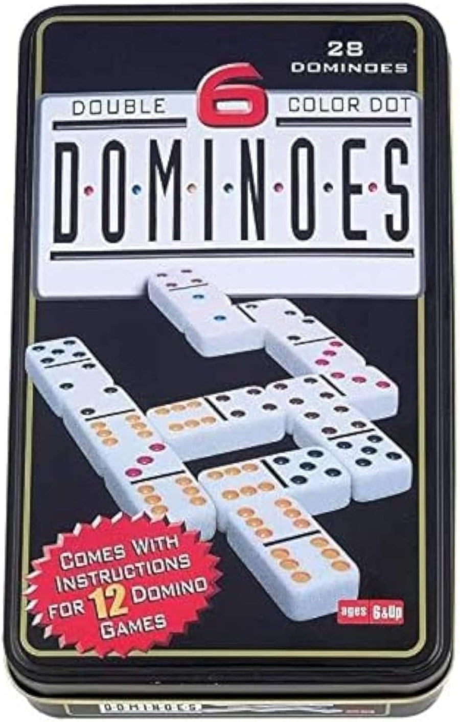 Dominoes Game Set in a Tin Case