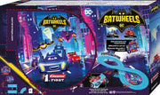 Carrera First DC Bat wheels race track set with colorful toy cars and track pieces for kids' racing play.