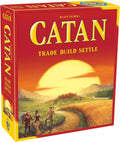 Playzokids Catan 6th Edition board game with trade, build, and settlement pieces on the game board.