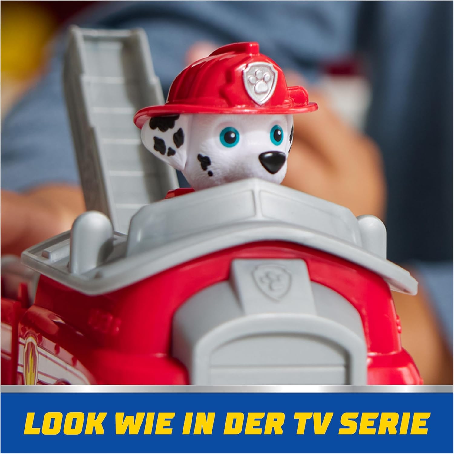 Spin Master Paw Patrol Marshall fire truck toy with Marshall figure, colorful rescue vehicle for kids' play and imaginative adventures