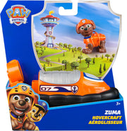 Spin Master PAW Patrol Air Cushion Boat toy with Zuma dog figure, featuring colorful boat and playful character design.