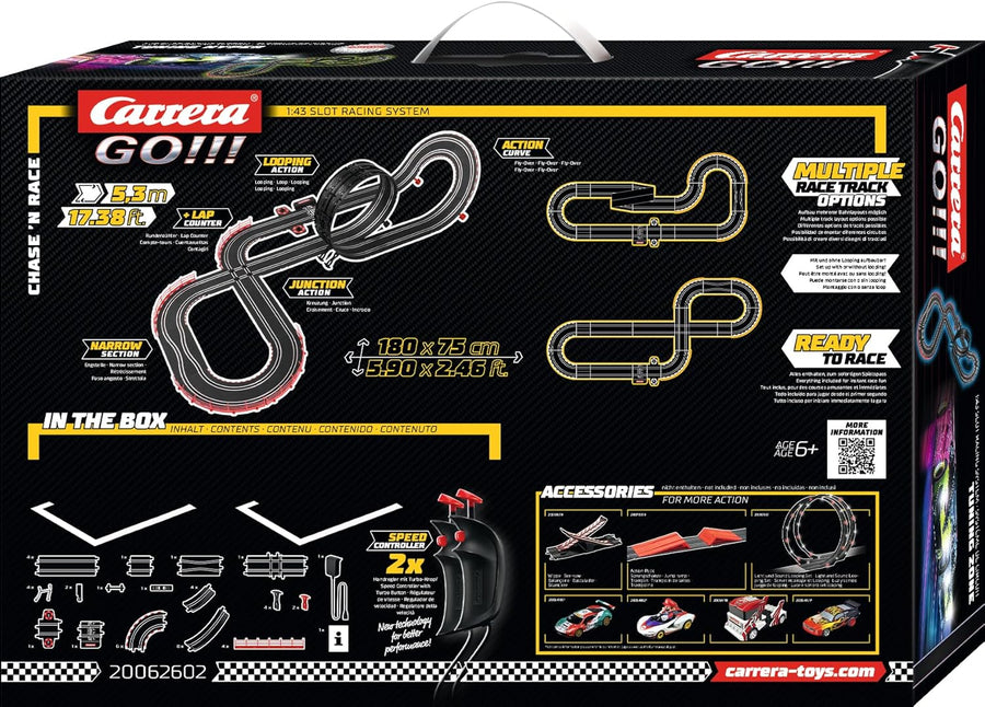Carrera Tuning Zone car racing track toy set with colorful tracks and racing cars for kids and collectors.