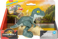 Detailed image of a Jurassic World Tyrannosaurus Rex toy figure with realistic features and textured skin.