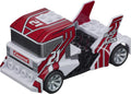 Carrera Go slot car build and race truck in vibrant multicolored design, toy vehicle for racing enthusiasts.