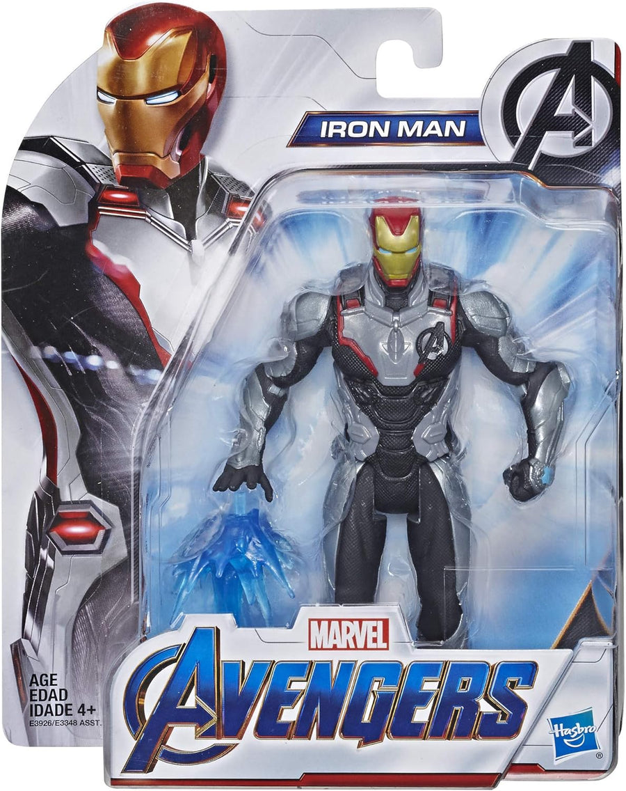 Marvel Avengers Endgame Iron Man 6-scale action figure by Hasbro featuring detailed armor and poseable joints.