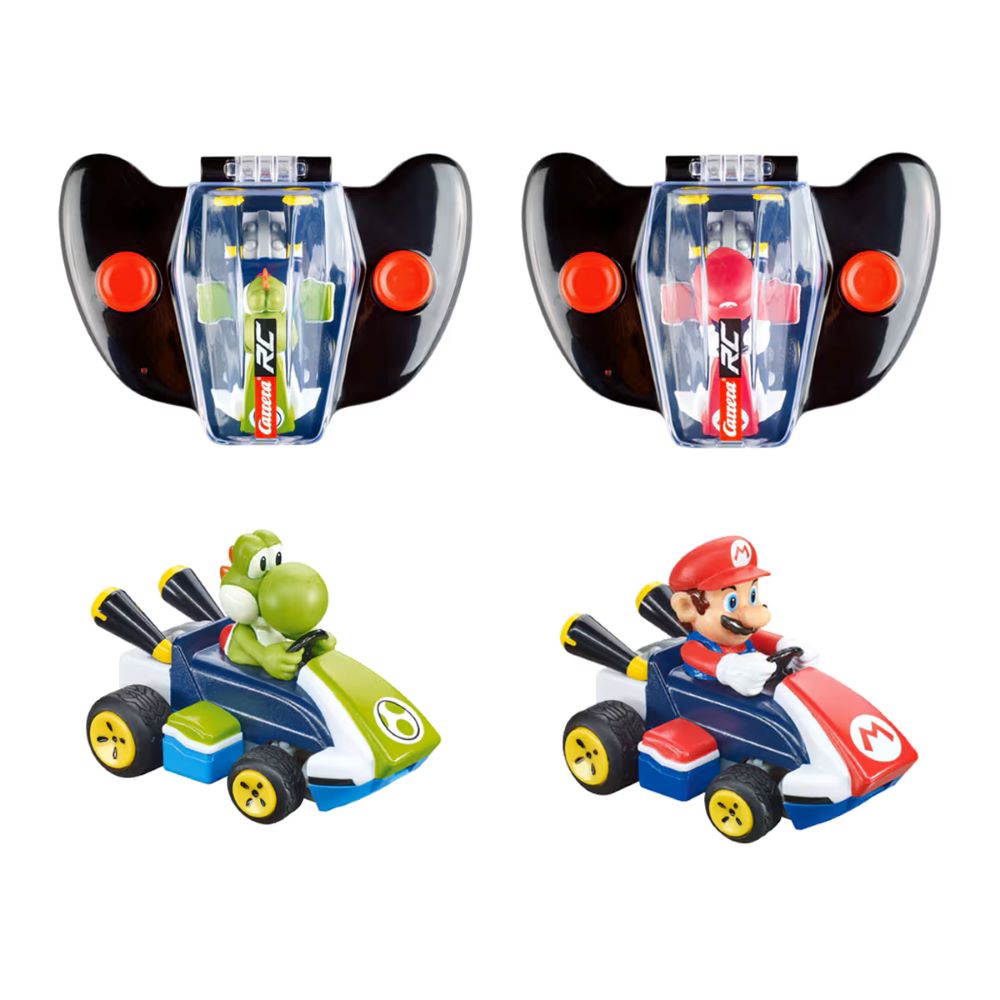 Carrera  RC Mario kart Mini , MARIO & YOSHI - TWIN PACK