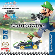 Carrera Super Mario Kart Luigi toy figure from the Mario Kart series, featuring Luigi in his signature green outfit.