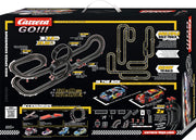 Carrera high-speed digital race track toy with colorful race cars on a detailed track setup for kids and enthusiasts.