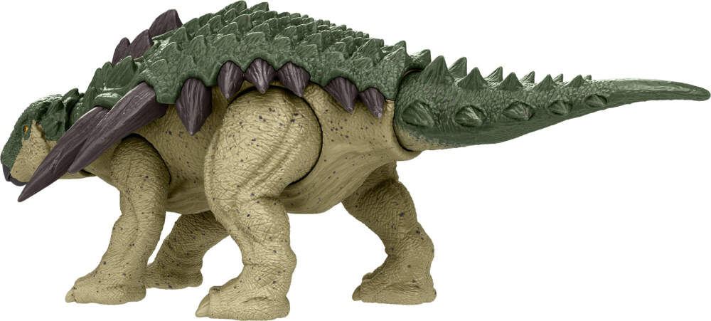 Jurassic World Rebirth Frenzy Pack Edmontonia dinosaur figures on display, featuring detailed sculpting and vibrant colors.