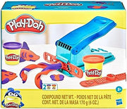 Colorful Play Doh Mini Fun Factory Shapes playset with various shapes and tools, designed for creative toy play by Hasbro.