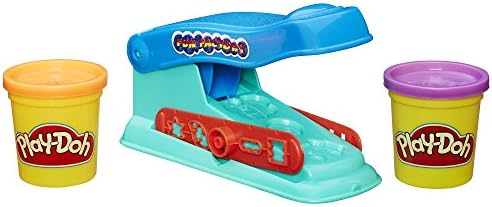 Hasbro Play Doh Mini Fun Factory Shapes Playset with colorful dough and various shaping tools for creative play.