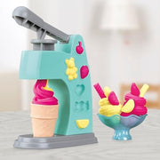 Play Doh Mini Fun Factory Ice Cream Playset by Hasbro with colorful clay and tools for creative ice cream making.