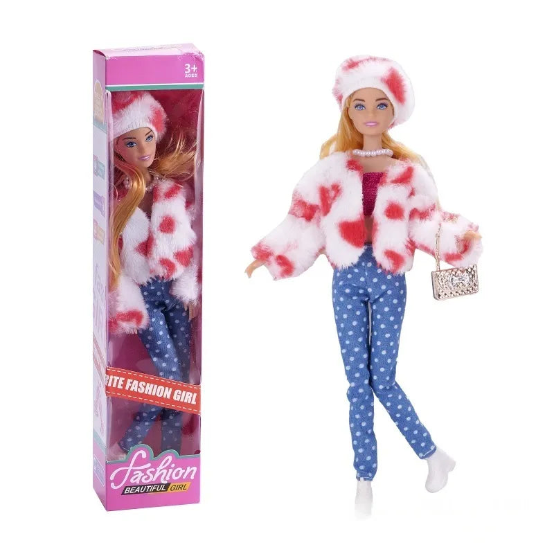Colorful Barbie fashion doll from Generic Toys featuring stylish clothing and accessories, perfect for imaginative play.