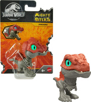 Jurassic World Mighty Biters Spinosaurus toy with detailed features and vibrant colors, suitable for children and collectors.