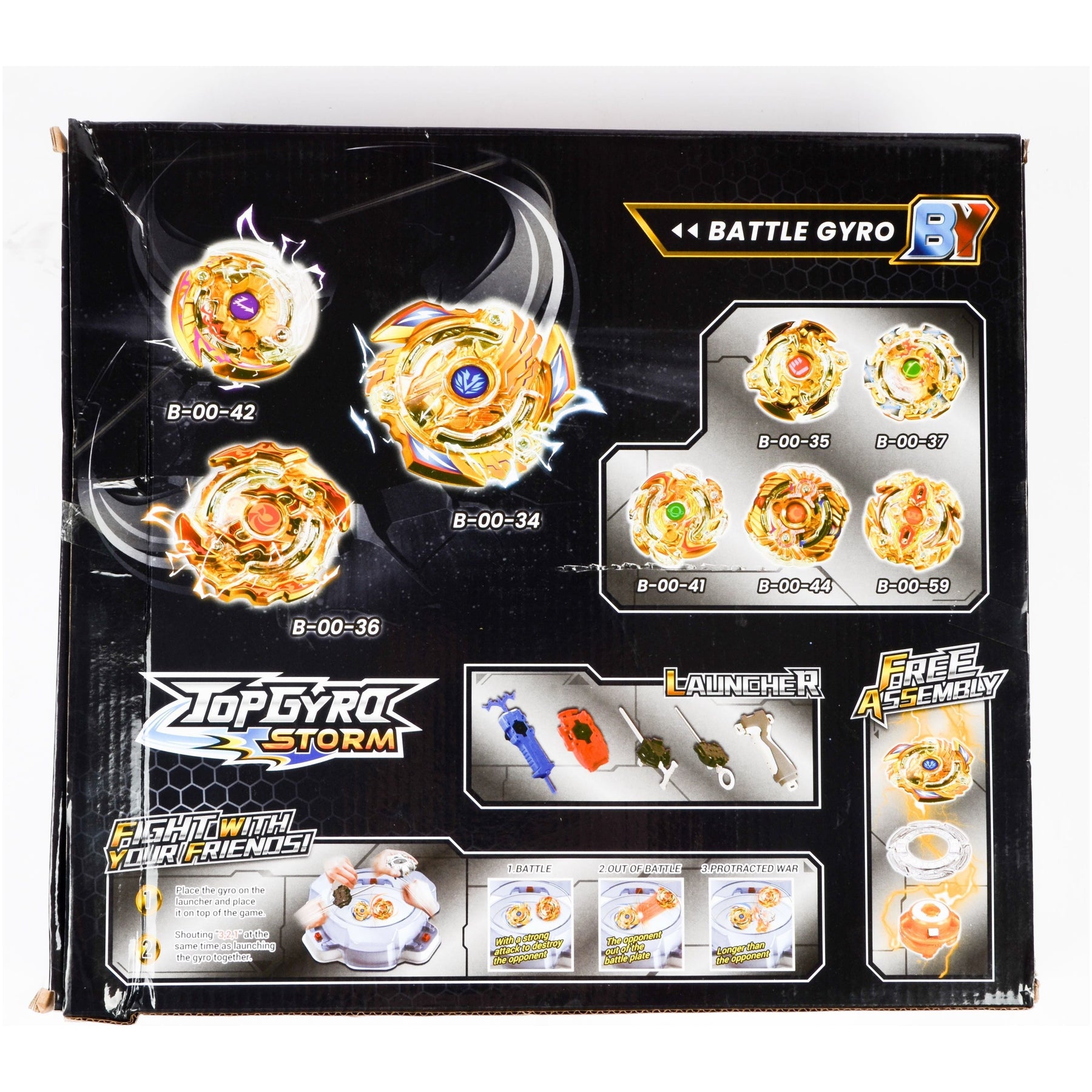 Kids' Beyblade battle toy spinning tops from Generic, featuring vibrant colors and dynamic design for energetic play.