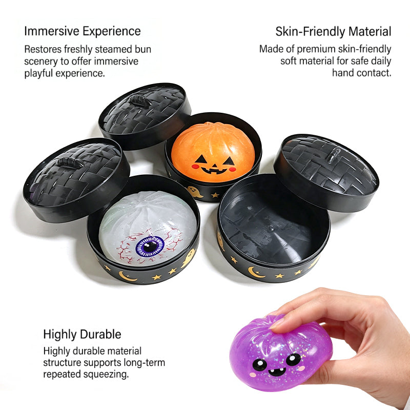 Halloween Ghost Edition Dumpling Squishy Stress Release Toy