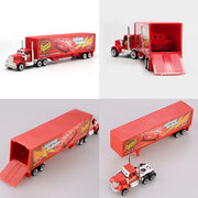 Seven-piece Disney Pixar Cars 3 toy set featuring colorful plastic race cars and characters from the animated film.