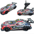 Max Racing smoke drift car with wheels, 2.4GHz R/C remote control toy, featuring sleek design and realistic drifting details.