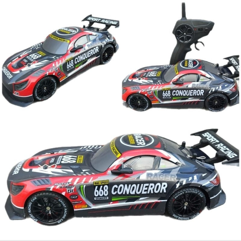 Max Racing smoke drift car with wheels, 2.4GHz R/C remote control toy, featuring sleek design and realistic drifting details.