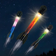 National Geographic light-up air rockets by Playzokids with colorful, illuminated rocket toys ready for outdoor play and sky launching.