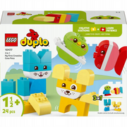 LEGO 10477 Duplo 3-in-1 Creative Cute Pets set with colorful animal figures and building blocks for kids' imaginative play.