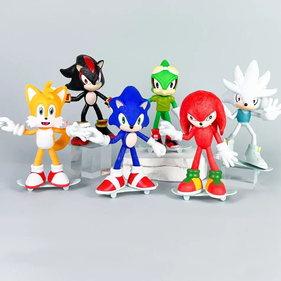 Playzokids Sonic The Hedgehog Movie Edition figure, 16cm tall, detailed plastic action figure of Sonic from the popular video game character.