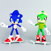 Playzokids Sonic The Hedgehog Movie Edition figure, 16cm tall, detailed plastic character toy with vibrant colors and dynamic pose.