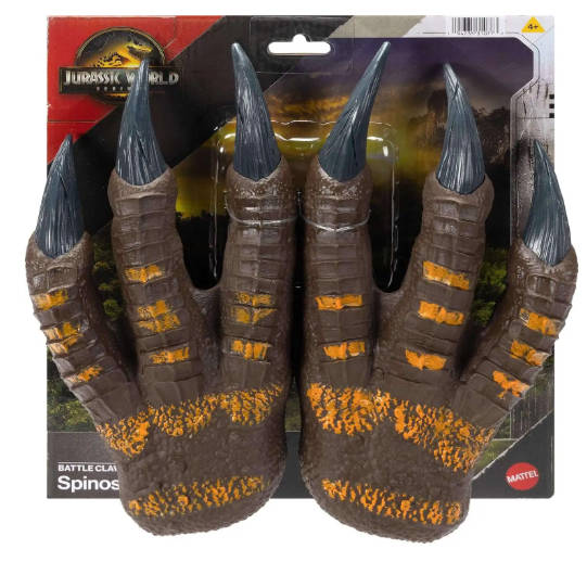 Jurassic World Rebirth Battle Claws Spinosaurus toy with detailed claws and realistic dinosaur features, ideal for kids and collectors.
