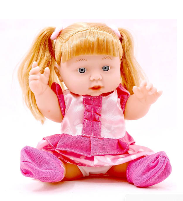 Generic May Baby Doll toy with soft clothing and realistic features, suitable for children's imaginative play.