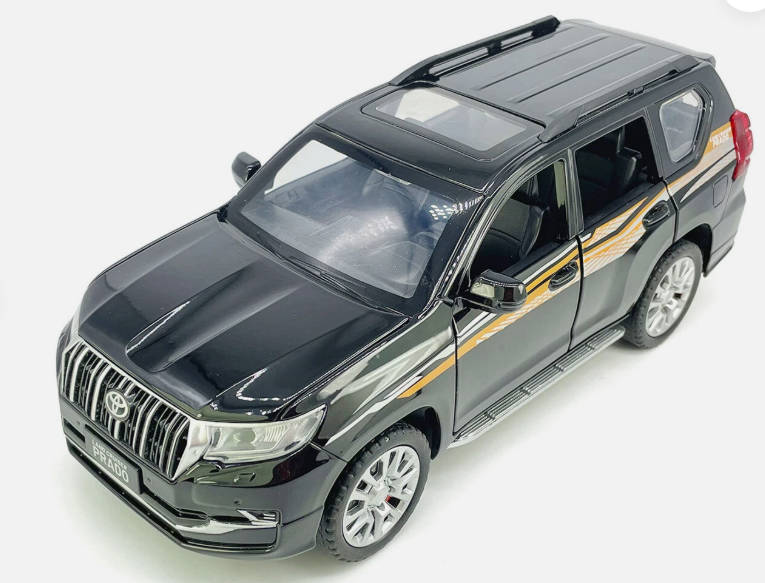 Diecast Toyota Land Cruiser Prado V6 (Black/White/Green)