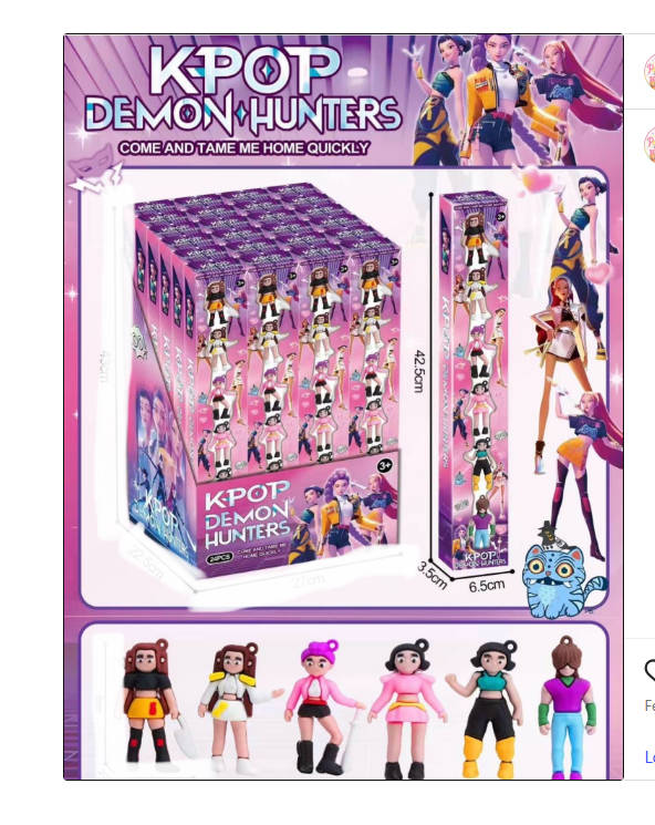 Kpop Demon Hunters Mini Figure Set 6pcs